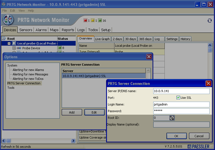 PRTG Windows GUI PRTG Windows GUI
