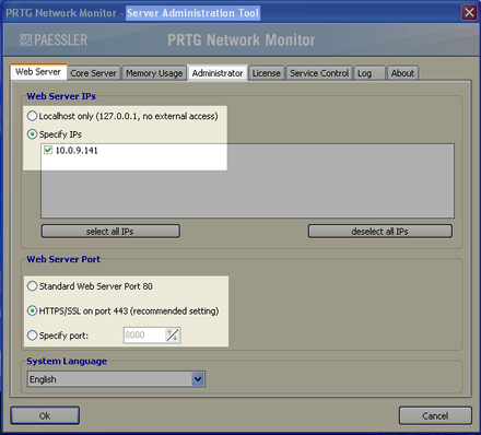 PRTG Server Administrator PRTG Server Administrator