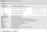 adding sensors to the monitoring tool