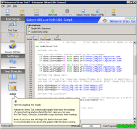 Code editor for the URL scripting