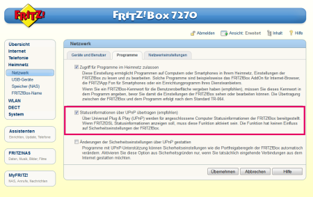 Fritzbox 7270 firmware