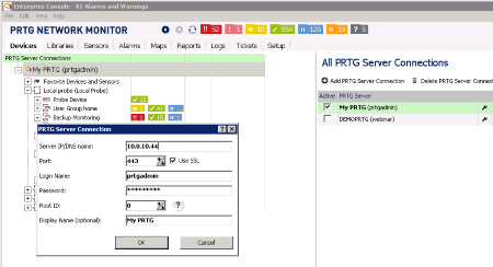 PRTG Enterprise Console